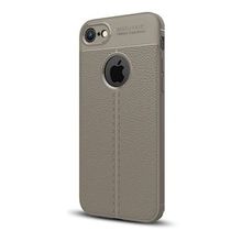 Gpack MHR2589360902 Apple Iphone 7 Niss Deri Görünümlü Arka Koruma Nano Glass Silikon Cep Telefonu Kılıf