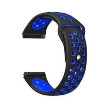Gpack Realme Watch S Pro Delikli Çift Renk Silikon Mavi Kordon
