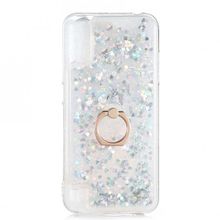 Gpack Samsung Galaxy A01 Milce Sulu Yüzüklü Silikon Arka Kapak Gold Kılıf