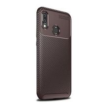 Gpack Samsung Galaxy A20 Negro Karbon Dizayn Kahverengi Silikon Kılıf