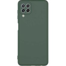 Gpack Samsung Galaxy A22 4G Mara Silikon Mat Soft Korumalı Lansman Koyu Yeşil Kılıf