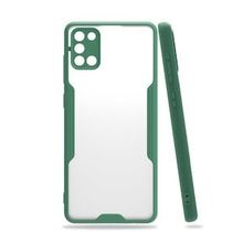 Gpack Samsung Galaxy A31 Parfe Kamera Korumalı Çerçeveli Silikon Turkuaz Cep Telefonu Kılıfı