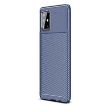 Gpack Samsung Galaxy A51 Negro Karbon Dizayn Nano Glass Kahverengi Silikon Cep Telefonu Kılıf