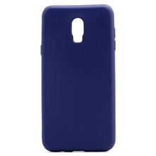 Gpack Samsung Galaxy C8 Silikon Lüx Premier Hassas Ekran Lacivert Kılıf