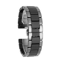 Gpack Samsung Galaxy Gear S3 20 mm Kordon Mat Seramik Kaplama Metal Siyah Kordon