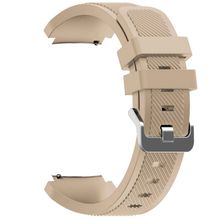 Gpack Samsung Galaxy Gear S3 46 mm Silikon Çizgili Silikon Kancalı Pembe Kordon