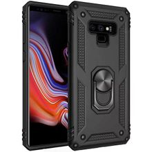 Gpack Samsung Galaxy Note 9 Çift Katmanlı Tank Yüzüklü Mıknatıslı Vega Kapak Kırmızı Cep Telefonu Kılıf