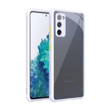 Gpack Samsung Galaxy S20 Fe Kaff Kamera Koruma Arkası Şeffaf Silikon Beyaz Kılıf