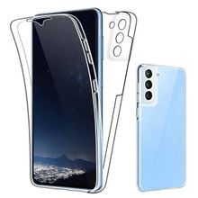 Gpack Samsung Galaxy S21 FE Ön Arka Şeffaf Silikon Koruma Kılıf