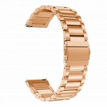 Gpack Samsung Galaxy Watch 3 41 mm Metal Sıralı Kordon Gümüş Kordon