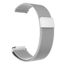Gpack Samsung Gear S3 22 mm Hasır Metal Örgü Tasarım Gümüş Kordon