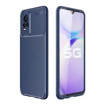 Gpack Vivo V21E Negro Karbon Görünüm Dizayn Silikon Kahverengi Kılıf