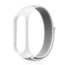 Gpack Xiaomi Mi Band 5 Kumaş Cırtcırt Velcro Beyaz Kordon