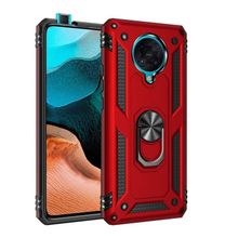 Gpack Xiaomi Poco F2 Pro Tank Koruma Vega Standlı Yüzüklü Mıknatıslı Kırmızı Kılıf