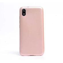 Gpack Xiaomi Redmi 7A Premier Silikon Esnek Arka Koruma Altın Kılıf