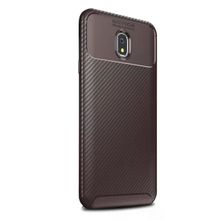 Gpack Xiaomi Redmi 8A Negro Karbon Dizayn Kahverengi Silikon Cep Telefonu Kılıf