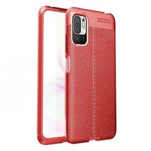 Gpack Xiaomi Redmi Note 10 5G Niss Silikon Deri Görünümlü Korumalı Lacivert Kılıf