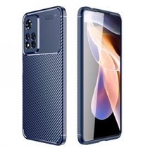 Gpack Xiaomi Redmi Note 11 Pro Negro Karbon Görünüm Kamera Korumalı Silikon Siyah Kılıf