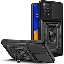Gpack Xiaomi Redmi Note 11S Sert Silikon Tank Aramid Sürgülü Vega Yüzüklü Siyah Kılıf
