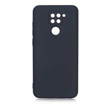 Gpack Xiaomi Redmi Note 9 Mara Silikon Mat Soft Kamera Korumalı Lansman Siyah Kılıf