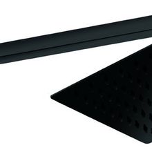 GPD ADS27-S Kare Slim Metal 20x20 cm Siyah Ankastre Duş Başlığı