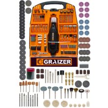 Graizer Turuncu 320 Watt Devir Ayarlı 234 Parça Hobi Gravür Seti El Motoru Mini Taşlama Seti