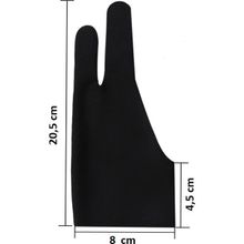 Grandi Grandı Sanatçı Çizim Eldiveni-M Size (20,5 cm x 8 cm x 4,5 Cm) - Siyah