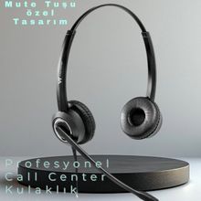 Grandstream Kablolu Kulak Üstü Kulaklık USB Çağrı Merkezi Kulaklığı Ofis Kulaklığı Toplantı Kulaklığı Gürültü Önleyici Mikrofonlu Kulaklık
