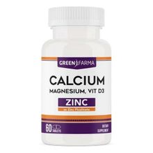 Green Farma Calcium Magnesium Vitamin D3 Zinc 60 Tablet