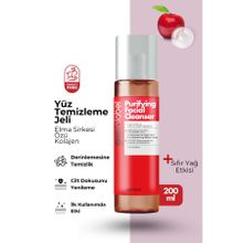 Greenlabel 200 ml Elma Sirkesi ve Kolajen Özlü Yüz Temizleme Jeli