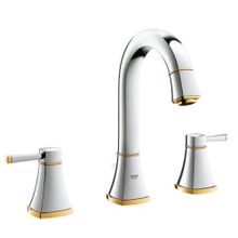 Grohe 20389IG0 Grandera M-boyut Krom/Altın 3 Delikli Lavabo Bataryası