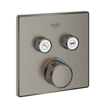 Grohe 29124AL0 Brushed Hard Graphite Smartcontrol Ankastre Termostatik 2 Çıkışlı Banyo Bataryası