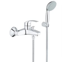 Grohe 33302002 Eurosmart Krom Banyo Bataryası ve El Duşu Seti