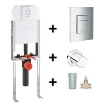 Grohe 8 cm Duvariçi İnce Gömme Rezervuar Seti
