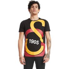GS Store E88153 Galatasaray Büyük Logolu Tee Siyah Erkek T-shirt