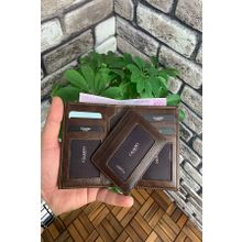 Guard Antik Kahverengi Gizli Kartlıklı Deri Erkek Cüzdanı