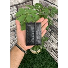 Guard Siyah Croco Desenli Lastikli Spor Kartlık