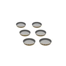 Guardini Anto 6'lı Silver Gold 12 cm Mini Tart Kalıbı Seti