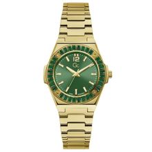 Guess GCZ34002L9MF Quartz Çelik Altın Rengi Yeşil Kadran 34 mm Kadın Kol Saati
