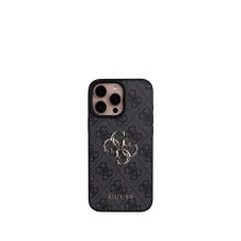 Guess iPhone 16 Pro Max Siyah 4G Logolu Çapraz Askılı Telefon Kılıfı