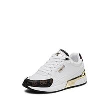 Guess Moxea Active Lady Le Beyaz Kahverengi Ochra Kadın Jimnastik Ayakkabısı