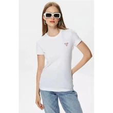 Guess W2YI44J1314-G011 Beyaz Slim Fit Kadın T-shirt