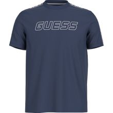 Guess Z4GI18J1314G7R1 Arlo Cn Bisiklet Yaka Mavi Erkek T-shirt