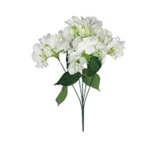 Güleç Yapay Çiçek 45 cm Beyaz Yapay Ortanca Çiçeği