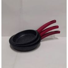 Gülsan Granit Döküm 3lü 18-20-22 cm Tava Seti