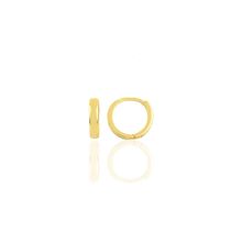 Gümüş Altın Yaldızlı 11 mm Halka Küpe Tragus Piercing Helix Kıkırdak Küpesi