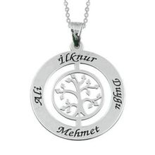 Gümüş İsimlik Plaka Kolye