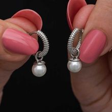 Gumush 925 Ayar Gümüş İnci Kadın Küpe