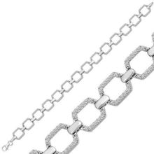 Gumush BR0460258 Kare Taşlı Gümüş Kadın Bileklik