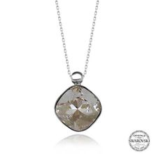 Gumush Swarovski Crystal Taşlı Deniz Kabuğu Kadın Gümüş Kolye